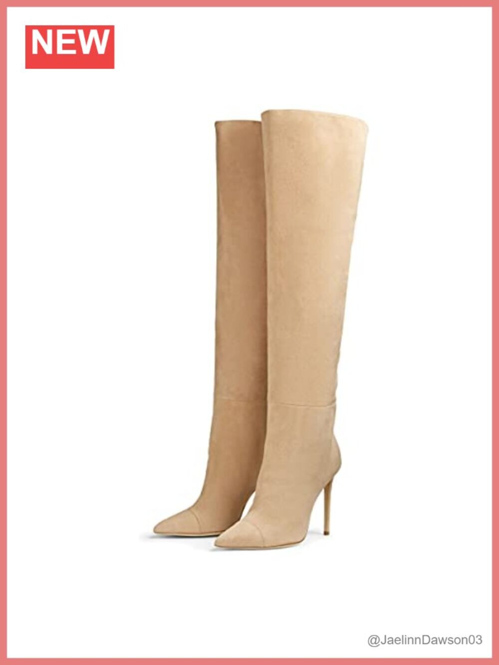 Suede Over-the-Knee Stiletto Heel Boot Pointed Toe Slip-On Winter Boot